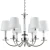 Lampa wisząca abażur SIENA P06308NI-WH - Cosmo Light